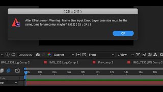 Fix After Effects Error 25  241  How to Fix [upl. by Ocsicnarf]