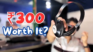 Rs 300 Headphone Unboxing  Headphone Review under 500 in Hindi [upl. by Asserat333]