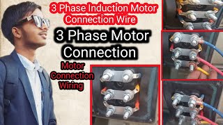 How to make 3 Phase Motor Connection 😭🤠  3 Phase induction motor Working [upl. by Joline406]