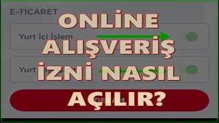 Ziraat Banka Kartını İnternet Alışverişine Açma GÜNCELLENDİ2024 [upl. by Adnauqahs]