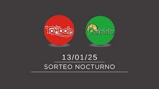 Sorteo Nocturno de Quiniela y Tómbola 13012025 [upl. by Lexine]