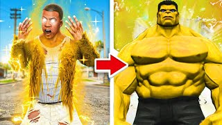 Shinchan UPGRADING Human To GOD YELLOW HULK In GTA 5 [upl. by Nnylak591]