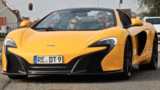 McLaren 650S Spider  hard acceleration  little slalom fail [upl. by Enelrihs]