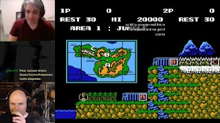 Contra NES translated JP version 2 players casual longplay [upl. by Templa]