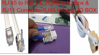 How to convert Rj45 to RJ11 or Rj11 to Rj45 [upl. by Bonner]