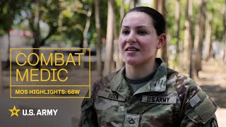 MOS Highlights 68W Combat Medic  US Army [upl. by Tennek343]