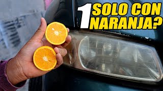 Naranja y Bicarbonato para Pulir Faros😦 ¿Funcionara [upl. by Brod]