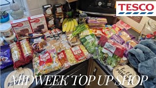 Vlogtober day 3 Midweek top up shop from Tesco vlogtober2024 tesco foodhaul grocery [upl. by Eylk]