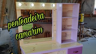 Aprenda Como Fazer Uma Penteadeira Camarim com Madeira de Pallet [upl. by Enirak]