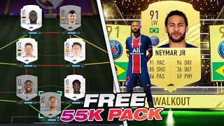 HOW TO GET A FREE 55K PACK USING SILVER PLAYERS FIFA 21 [upl. by Cunningham]