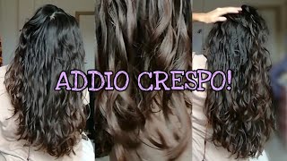 Hair Care Routine amp Styling ANTICRESPO SUPER DEFINITI Capelli Mossi 2ab con Garnier Gel Hard Cemento [upl. by Alva]