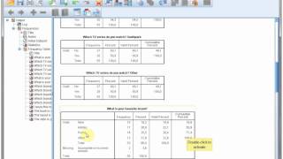 SPSS  Frequency tables [upl. by Yesoj]