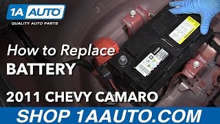 How to Change Battery 1015 Chevy Camaro [upl. by Shermy]