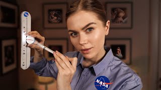 ASMR Detailed General Checkup After Space Travel👨‍🚀 Cranial Nerve Exam Ear Eye Physical Checkup [upl. by Yznil]