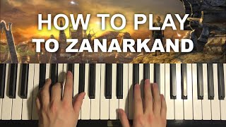 Final Fantasy X  To Zanarkand Piano Tutorial Lesson [upl. by Iaverne376]