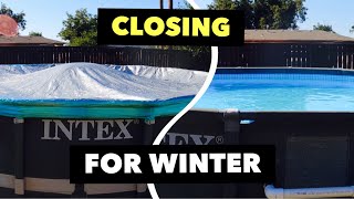 How To Winterize An Above Ground Pool [upl. by Ahsilad]