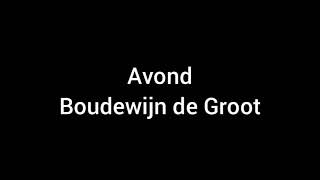 Avond Boudewijn de Groot  Lyrics [upl. by Marci]