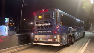 Mini bus action at CTfastrak Sigourney Street Station [upl. by Biddle596]