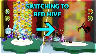 I Change Back To Red Hive Switching To Red Hive  Bee Swarm Simulator [upl. by Seale983]