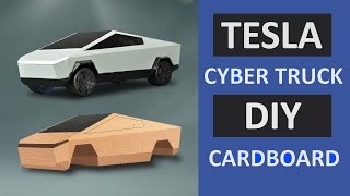 Tesla cyber truck toy cardboard diy [upl. by Paryavi605]