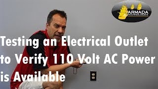 How to Test an Electrical Outlet to Verify 110 Volt AC Power with a Multimeter [upl. by Maletta]