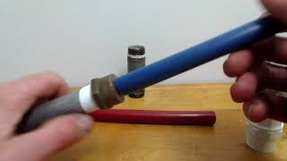 How to connect PEX pipe to old galvanized pipe [upl. by Assital810]