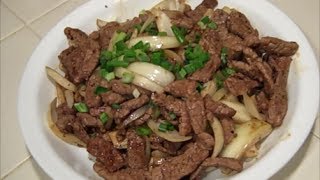 Beef with Onion StirFry [upl. by Damahom]