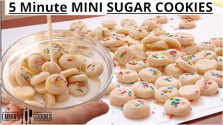 3 Ingredient Mini VANILLA SUGAR COOKIE Recipe [upl. by Xirdnek286]