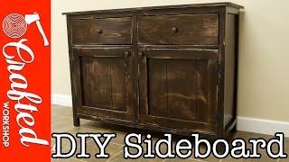 DIY Sideboard  Buffet Cabinet  How To Build [upl. by Neve]