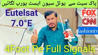 Eutelsat 70°East dish antenna settings shift from Paksat 38 east very easy installation [upl. by Riek]