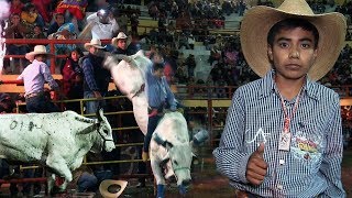 JINETE NIÑO de 11 años montó así al INIGUALABLE de Rancho El Presidente en Tepetlixpa 26 ene 2018 [upl. by Dickman]