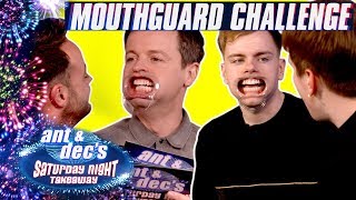 The Mouthguard Challenge  Ant amp Dec v Niki n Sammy [upl. by Oijimer]