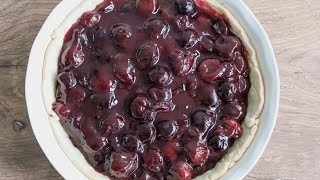 Fresh Cherry Pie Filling Recipe [upl. by Jonis35]