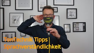 Tontechnik Tipps 3 Sprachverständlichkeit Sprache richtig am Mischpult abmischen [upl. by Mitzi508]