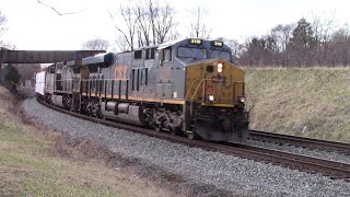 CSX Q372 Eastbound Freight from Cumberland MD to Philadelphia PA at Shenandoah JCT WV [upl. by Natalya]