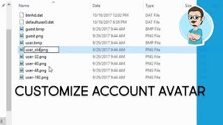 Customize Default User Account Avatar in Windows 10 [upl. by Edik]