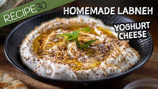 Homemade Labneh Cheese Yoghurt Dip [upl. by Tova]