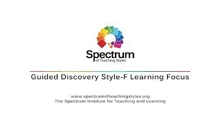 Guided Discovery StyleF Learning Focus  Spectrum of Teaching Styles [upl. by Pine444]