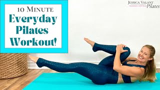 10 Minute Everyday Pilates Workout  Pilates at Home [upl. by Lund]