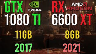 GTX 1080 Ti vs RX 6600 XT  Test in 1440p  in 2021 [upl. by Fiann]