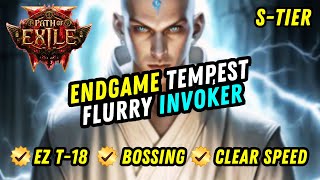 Path of Exile 2 Tempest Flurry BEAST Build Invoker Monk Build [upl. by Yemrots]