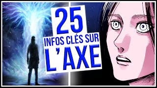 LES SECRETS DE LAXE  25 INFOS CLÉS  SHINGEKI NO KYOJIN EXPLIQUÉ  ANALYSE MANGA [upl. by Eey]