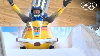 Bobsleigh Beijing 2022  4man heats highlights [upl. by Arytahs]