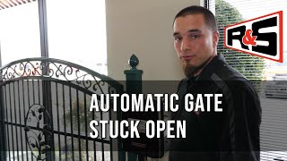 Automatic Gate Stuck Open [upl. by Eilesor]