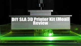 DIY SLA 3D Printer Kit Moai Review [upl. by Einej]