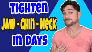 EASY Face Yoga Tutorial For Lifting The NECK JAW amp CHIN  Chris Gibson [upl. by Anoved]