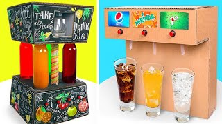 MIX AND DRINK Cool DIY Drinks Machines From Cardboard [upl. by Ahsaele]