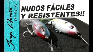 Dos NUDOS básicos para atar tus señuelos  Resistentes y fáciles [upl. by Calie140]