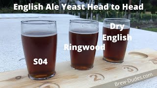 3 English Ale Yeasts Side By Side Comparison  Brew Dudes [upl. by Ilah]