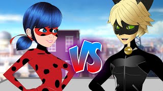 Ladybug vs Cat Noir  BATALLAS DE RAP ANIMADAS [upl. by Lhamaj690]